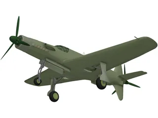 Dornier Do 335 Pfeil 3D Model preview