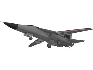 F-111 General Dynamics 3D Model preview