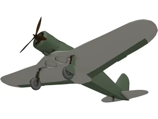 Fiat G.50 3D Model preview