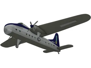Bristol Freighter Mk 32 3D Model preview