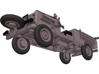 Land Rover Pink Panther 3D Model preview