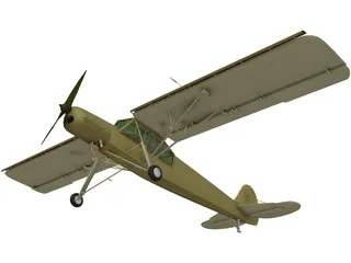 Fieseler Fi 156C Storch 3D Model preview