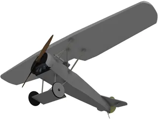 Toy Airplane 3D Model preview
