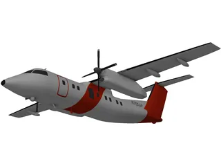 Bombardier Q200 Customs 3D Model preview