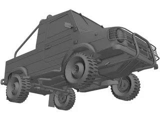 LUAZ-969M 3D Model preview