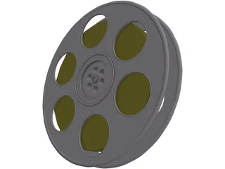 Film Reel 3D Model preview