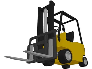 Forklift 3D Model preview