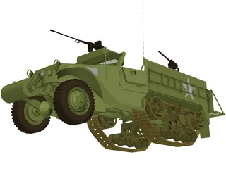 M3A Halftruck 3D Model preview