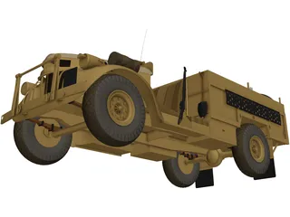 Long Range Desert Group Truck 3D Model preview