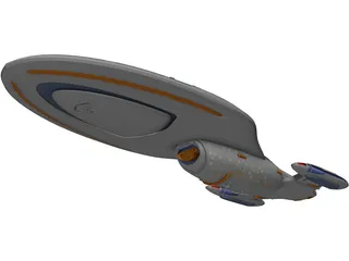 Star Trek Voyager 3D Model preview