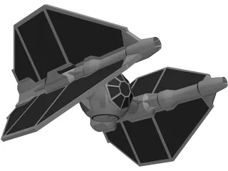Star Wars T-Invader 3D Model preview