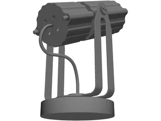 Spot Light Wall 3D Model preview
