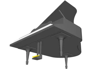 Grand Piano 3D Model preview