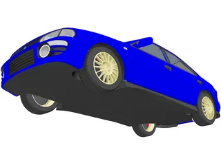 Subaru Impreza WRX GT Turbo (1998) 3D Model preview