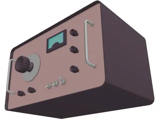 Radio Fifties 3D Model preview