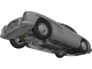 Mercedes-Benz 300 SL Gullwing (1950) 3D Model preview
