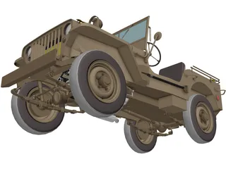 Jeep Willys (1935) 3D Model preview