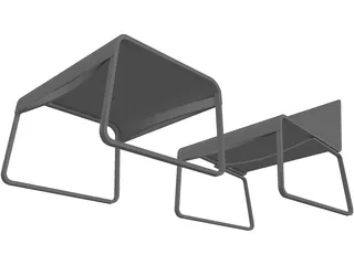 Chair Relax MDF 3D Model preview