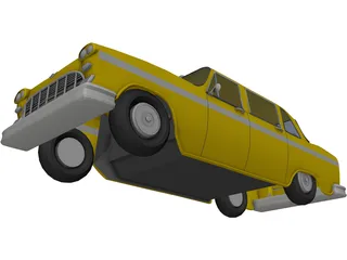 Taxi USA 3D Model preview