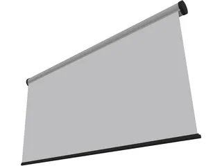 Projector Screen 3D Model preview