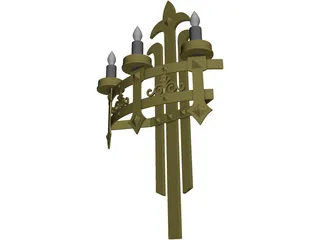 Lamp Wall 3D Model preview