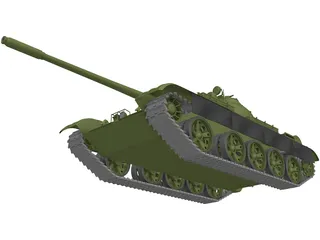 T-55 3D Model preview