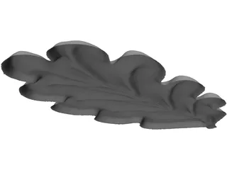 Oak Blade 3D Model preview