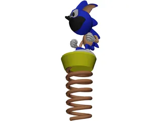 Sonic The Hedgehog 3D Model preview