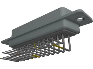 Plug D-25 3D Model preview