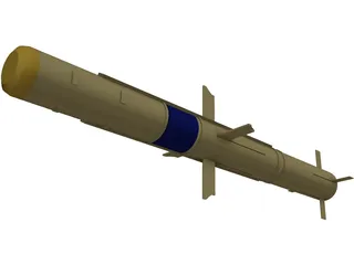 TOW Missile 3D Model preview