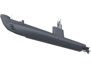 Hyatt (Oberon Class) 3D Model preview