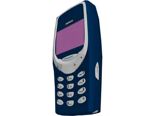 Nokia 3310 Mobile Phone 3D Model preview