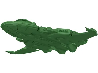Spaceship 3D Model preview