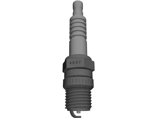 Spark Plug NGK 3D Model preview