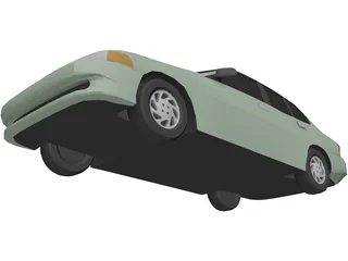 Mitsubishi Mirage 3D Model preview