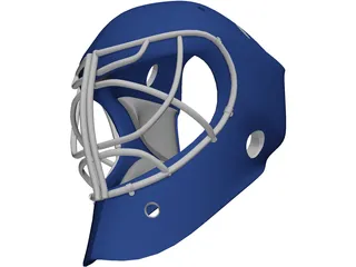 Hockey Goalie Mask 3D Model preview
