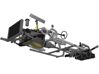 Chassis [+V8 Engine] 3D Model preview