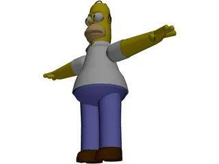 Simpsons Homer 3D Model preview