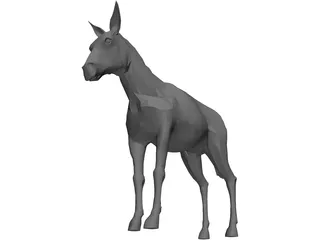 Donkey 3D Model preview