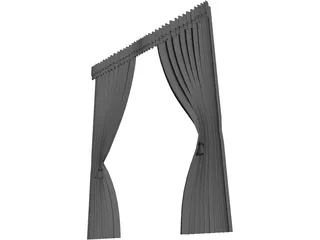 Curtain 3D Model preview