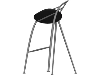 Yamakado Cinderella Tabouret 3D Model preview