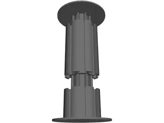 Octanorm M100 Connector 3D Model preview