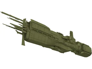 Starship Sulaco 3D Model preview