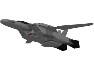 Veritech Fighter 3D Model preview