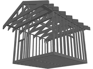 Shed Frame 3D Model preview