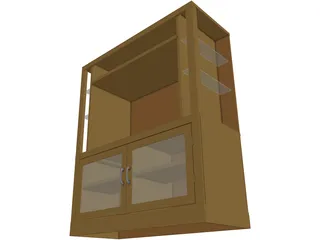 Entertainment Center [+Glass Shelves] 3D Model preview