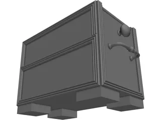 Asian Style Box 3D Model preview