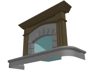 Fireplace 3D Model preview