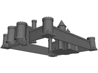 Castle Fantasy 3D Model preview