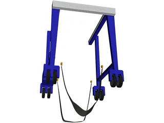 Boat Lift 3D Model preview